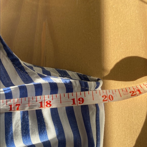 Pomander Place Tuckernuck Kenzo Mini Dress Size M White Blue Stripes Poplin - Picture 14 of 14